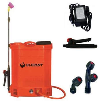 Pompa de stropit cu acumulator, Vermorel electric - Elefant, 14 litri, 6 bar, regulator, lance 85 cm
