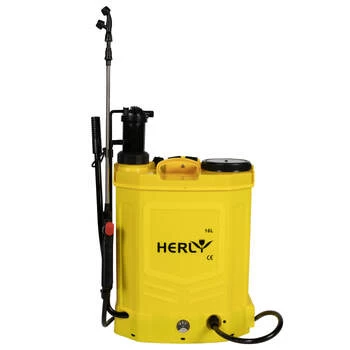 Pompa stropit 2 in 1 (acumulator+manuala) HERLY GF-0639, 16L, Galbena