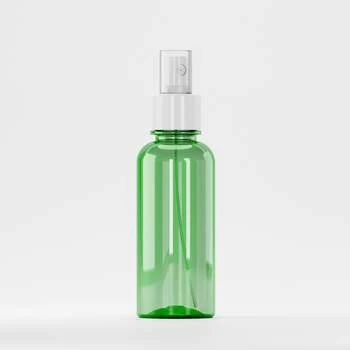 Flacon PET 200ml Verde – Filet 28mm - Cu Atomizor Alb